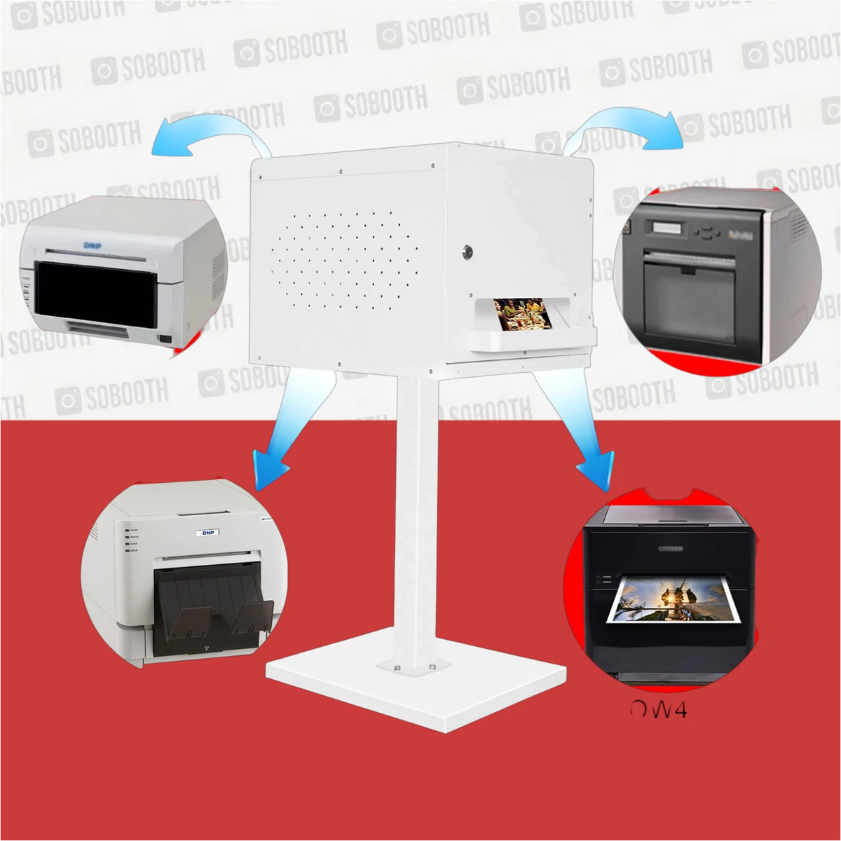 Printer stand for DNP RX1 HS, DNP DS620, DNP QW410, Hiti P525L, Citizen CY-02, Citizen CX-02, Citizen CZ-01